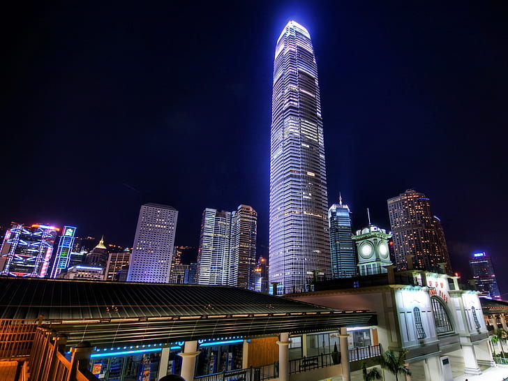 المدينة ، سيتي سكيب ، هونغ كونغ ، الصين، خلفية HD