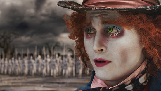 Film, Alice in Wonderland (2010), Johnny Depp, Mad Hatter, Wallpaper HD HD wallpaper