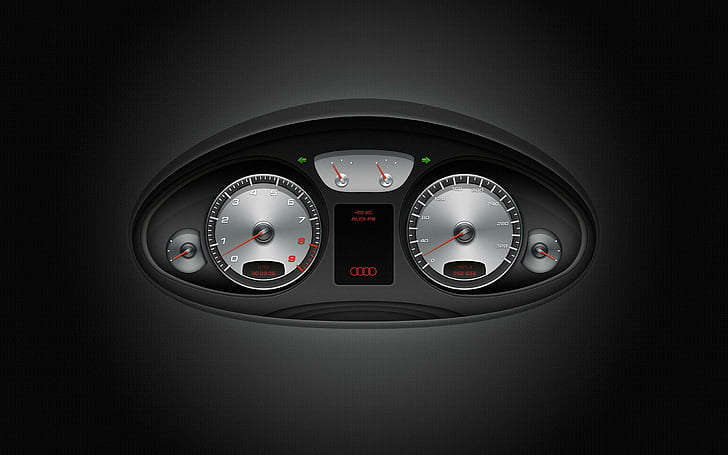 แผงหน้าปัด Audi R8, แผงหน้าปัดรถสีดำและสีเงิน, รถยนต์, 2560x1600, audi, audi r8, แดชบอร์ด, วอลล์เปเปอร์ HD