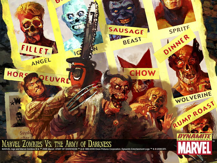 Other HD, marvel zombies vs. the army of darkness poster, comics, HD wallpaper