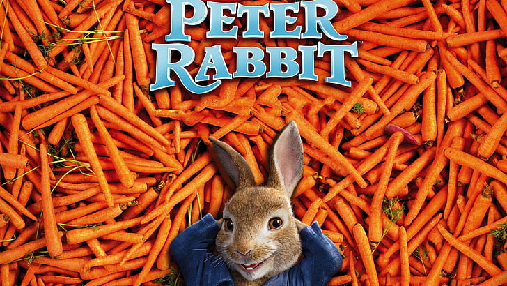 Peter Rabbit, carrot, 4k, HD wallpaper