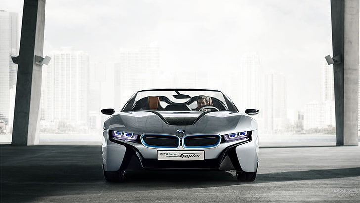 BMW i8, mobil, mobil konsep, Wallpaper HD