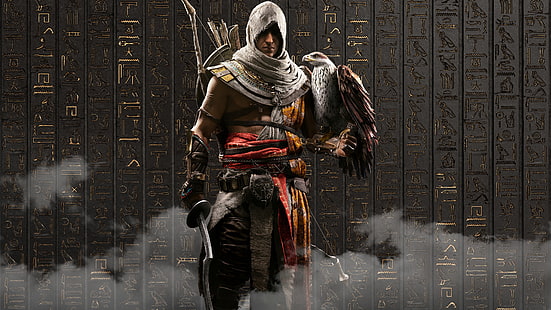 Assassin Creed character, Origins, Ubisoft, Assassin's Creed, Assassin, Assassin's Creed: Origins, HD wallpaper HD wallpaper