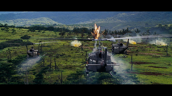 Vietnamkriget, Bell UH-1, Tropic Thunder, HD tapet HD wallpaper