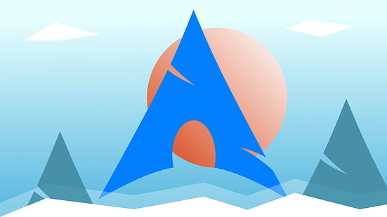 Linux, Arch Linux, Logo, Betriebssystem, HD-Hintergrundbild HD wallpaper