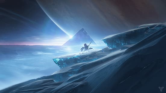 Destiny 2 (videogioco), arte fantasy, arte dei videogiochi, arte spaziale, Sfondo HD HD wallpaper