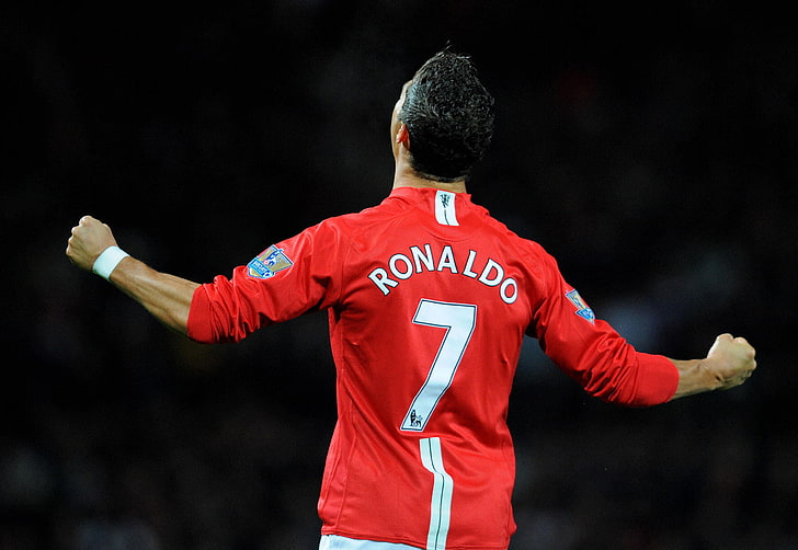 Cristiano Ronaldo, fotboll, stjärna, Cristiano Ronaldo, kändis, spelare, Ronaldo, Manchester United, firandet, HD tapet