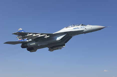 Angkatan Udara Rusia, jet tempur, Mikoyan MiG-35, Wallpaper HD HD wallpaper