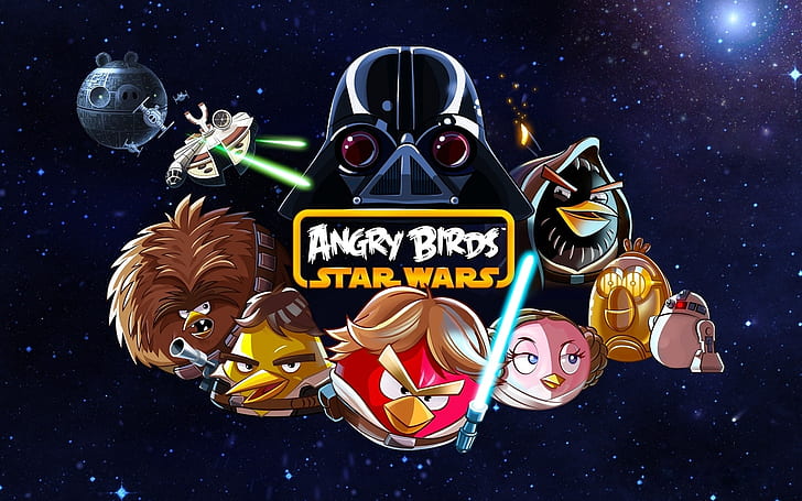 Angry Birds Star Wars, angry birds star wars poster, HD wallpaper