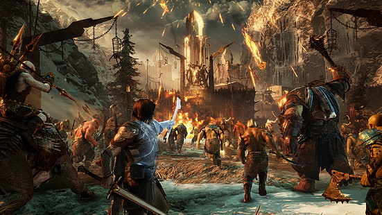 Videospiele, Orks, Talion, Mittelerde: Schatten des Krieges, HD-Hintergrundbild HD wallpaper