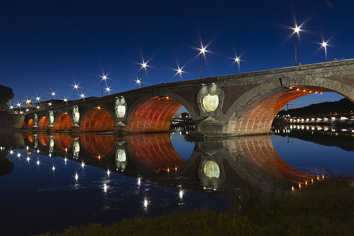 Toulouse, Pont-Neuf, Garona, Francia, Fondo de pantalla HD