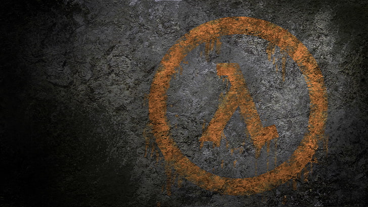 Logo Half-Life, grafiti, Half-Life, Logo, Game, Lambda, Spray, Wallpaper HD