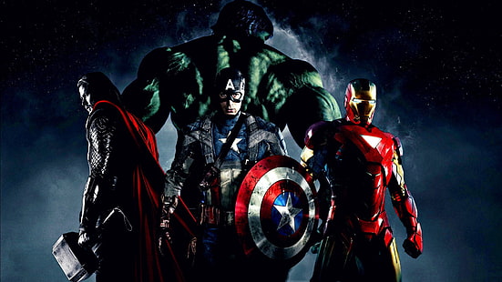 Marvel Avengers digitales Hintergrundbild, Die Rächer, Iron Man, Thor, Captain America, Hulk, Marvel Comics, Avengers: Age of Ultron, HD-Hintergrundbild HD wallpaper