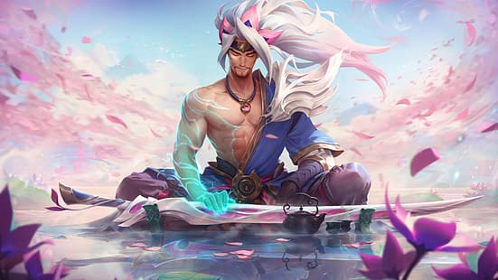  Yasuo (League of Legends), League of Legends, spirit blossom, HD wallpaper HD wallpaper