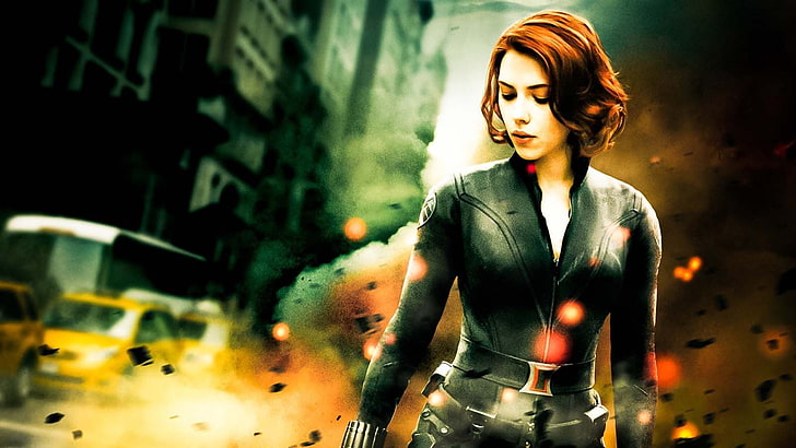 Blackwidow von Rächern, Scarlett Johansson, Black Widow, The Avengers, HD-Hintergrundbild