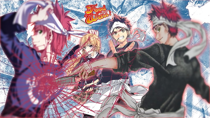 Cartaz de Food Wars, Shokugeki no Souma, anime, HD papel de parede