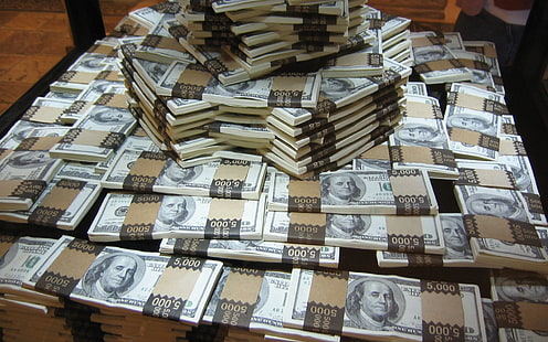 Notas de dólar, dinheiro, rico, grande, gastar, HD papel de parede HD wallpaper
