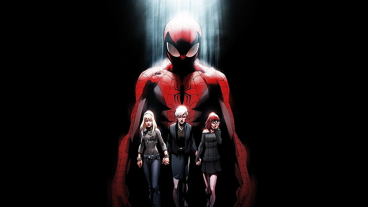 Spider-Man illustration, Spider-Man, Marvel Comics, superhjälte, mask, Mary Jane Watson, HD tapet