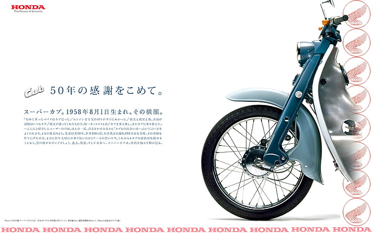 klasik yavru Honda Super Cub 2 Motosiklet Honda HD sanat, süper, klasik, Honda, yavru, HD masaüstü duvar kağıdı