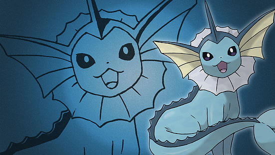 Pokémon, Eeveelutions, Vaporeon (โปเกมอน), วอลล์เปเปอร์ HD HD wallpaper