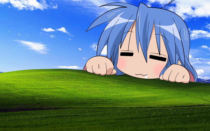 lucky star windows xp anime izumi konata Teknologi Windows HD Art, Windows XP, Lucky Star, Wallpaper HD