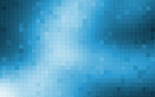 นามธรรมสี่เหลี่ยมโมเสคสีฟ้า, วอลล์เปเปอร์ HD HD wallpaper