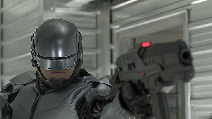 fiction, helmet, action, RoboCop, Joel Kinnaman, HD wallpaper