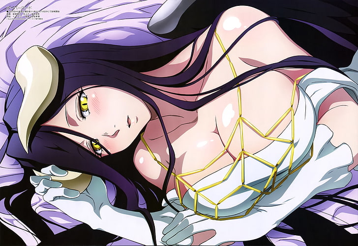 Anime, Overlord, Albedo (Overlord), Overlord (Anime), Tapety HD