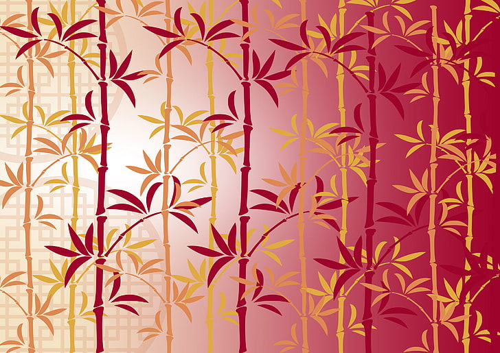 pattern, bamboo, Chinese lunar New Year, China, HD wallpaper