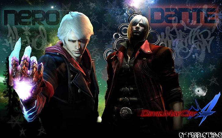 Devil May Cry, nero, Dante, Devil May Cry 4, anime, Sfondo HD