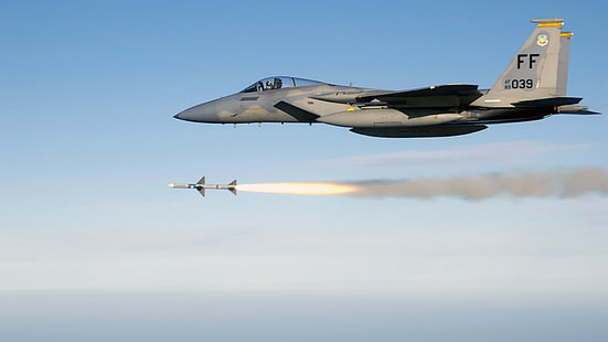 военен самолет, самолет, джетове, McDonnell Douglas F-15 Eagle, самолет, военен, HD тапет HD wallpaper