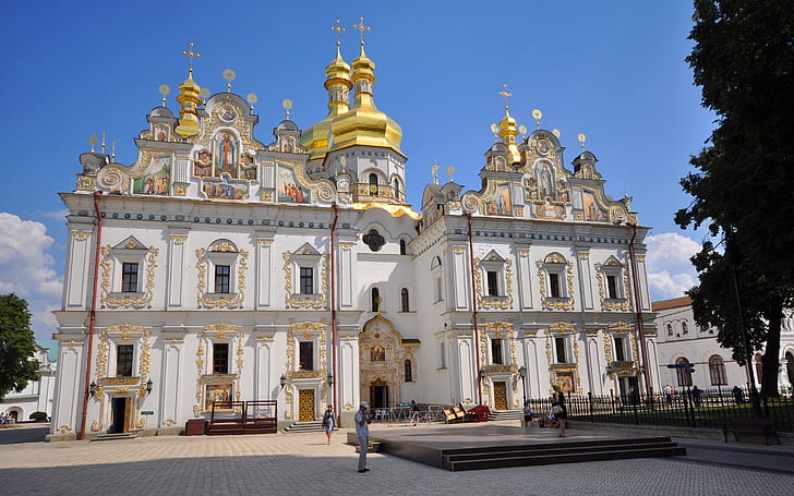 Katedral Asrama Kiev Pechersk Lavra 8351, Wallpaper HD
