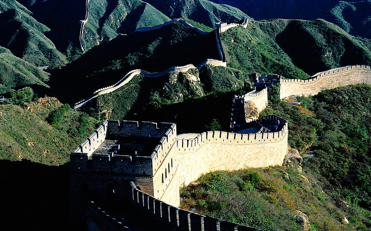 Великая китайская стена, Великая китайская стена, памятники, история, фон, HD обои