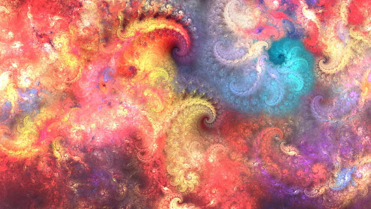 fractal art, pattern, psychedelic art, art, fractal, design, texture, artwork, modern art, HD wallpaper
