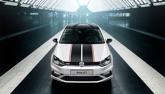 седан, белый, Volkswagen Polo Sedan GT, HD обои HD wallpaper