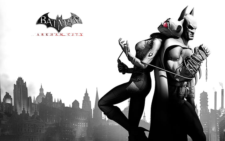 Batman Arkham City Spiel 1, Batman Arkham City, Stadt, Spiel, Batman, Arkham, HD-Hintergrundbild