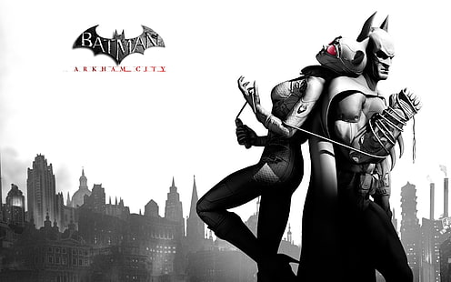 Batman Arkham City Gra 1, Batman Arkham City, Miasto, Gra, Batman, Arkham, Tapety HD HD wallpaper