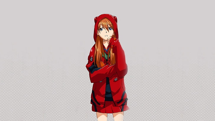 orangefarbene weibliche Anime-Figur, Asuka Langley Soryu, Neon Genesis Evangelion, HD-Hintergrundbild