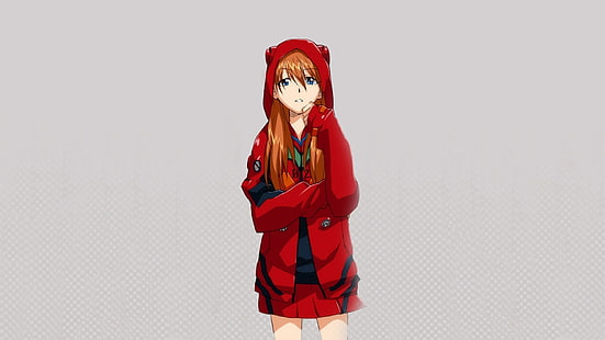 orangefarbene weibliche Anime-Figur, Asuka Langley Soryu, Neon Genesis Evangelion, HD-Hintergrundbild HD wallpaper