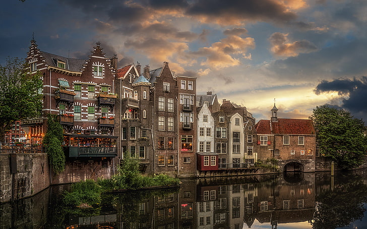 Part Of Rotterdam In The District Delfshaven Desktop Hd Wallpaper For Pc Tablet And Mobile 3840×2400, HD wallpaper