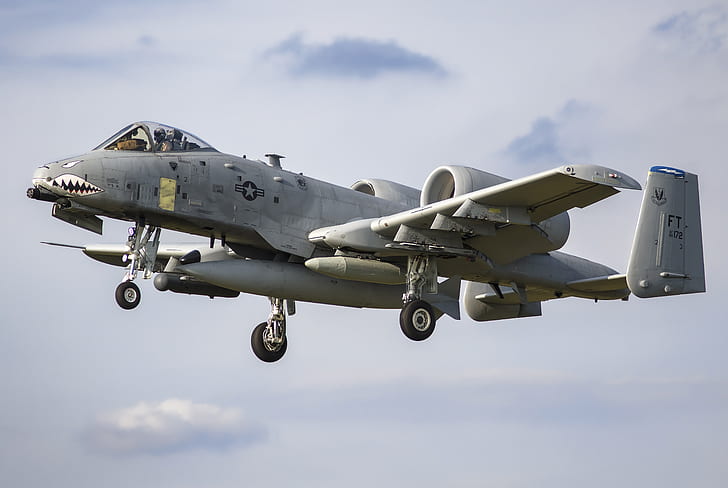 Caças a jato, República Fairchild A-10 Thunderbolt II, Aviões, Caça a jato, Avião de guerra, HD papel de parede