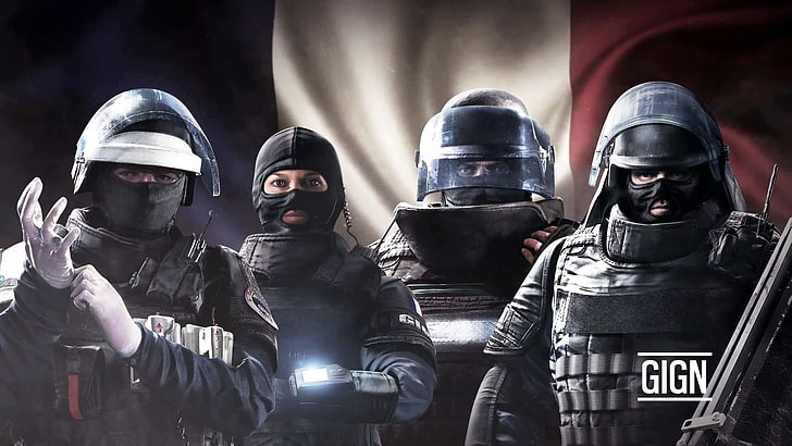 Gign wallpaper, Rainbow Six: Siege, Tom Clancy's, Ubisoft, video games, GIGN, special forces, HD wallpaper