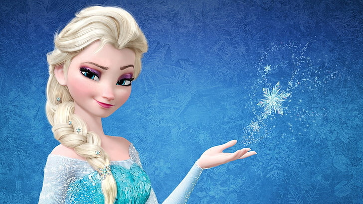 Эльза из Frozen, фильмы, Frozen (фильм), принцесса Эльза, мультфильмы, Дисней, HD обои