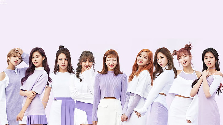Twice, K-pop, group of women, women, HD wallpaper