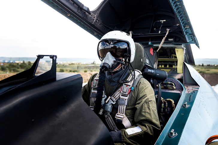 helm pilot putih dan hitam pria, pesawat terbang, pesawat militer, Wallpaper HD