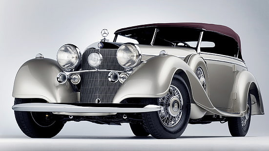 cars, classic, mercedes benz, vintage, HD wallpaper HD wallpaper