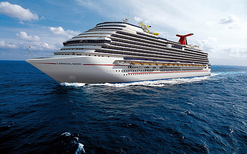 cruise ship ocean-Photography Desktop Wallpaper, white cruise ship, HD wallpaper HD wallpaper