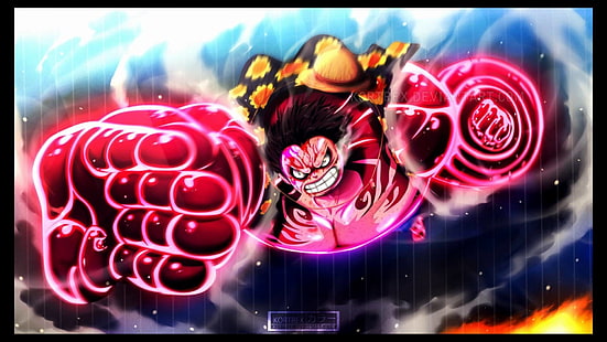 One Piece, Gear Keempat, Monkey D. Luffy, Wallpaper HD HD wallpaper