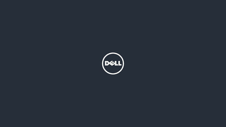 merek, Dell, logo, minimalis, Wallpaper HD
