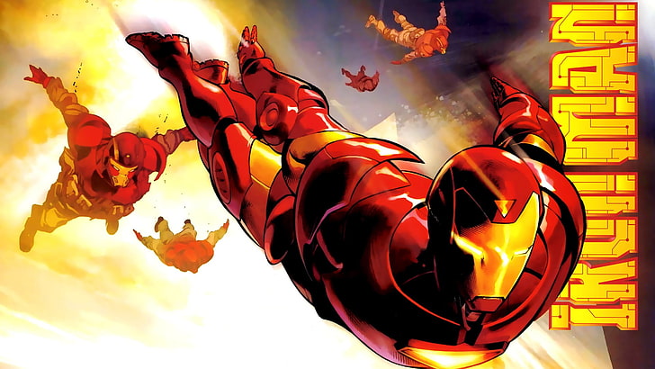 Wallpaper Marvel Iron-Man, Iron Man, Marvel Comics, superhero, Wallpaper HD